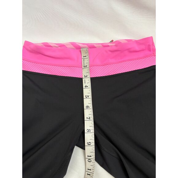 Lululemon Run Inspire Crop II Capri Pants Y2K Pink Stripes Run Yoga Size 6 Gym - Picture 9 of 11